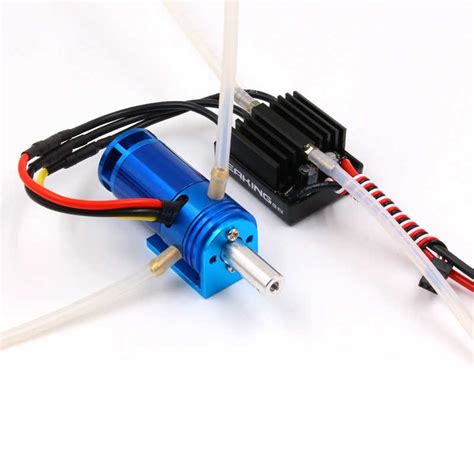 5V3A BEC can provide power for the receiver. . Rc boat brushless motor esc combo